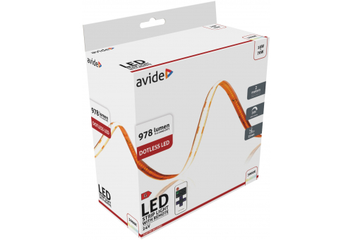 Bandă LED RF 24V COB WW IP20 2m Avide