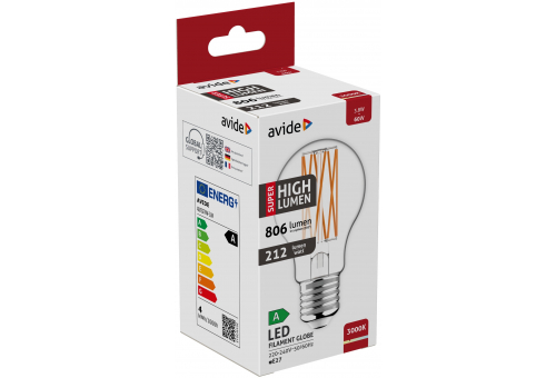 LED Filament Globo 3.8W E27 WW Super High Lumen