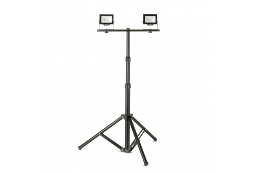 LED Refletor Slim SMD 2x20W NW 2 cabeças com Tripod