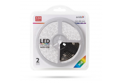 LED Strip Blister 5V 7.2W SMD5050 30LED RGB IP65 2m