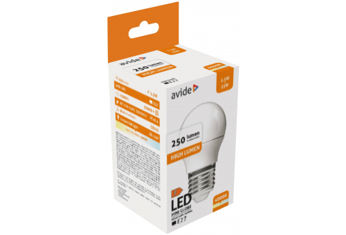 LED Globo Mini G45 2.5W E27 NW