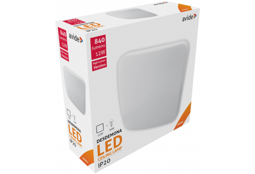 LED Luz de teto Quadrado Desdemona 12W 280*90mm NW