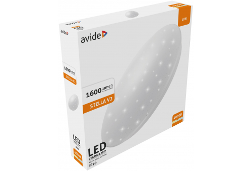 LED Luz de teto Stella V2 18W 330*65mm NW