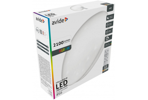 LED Luz de teto Stella 24W RGB+W Com telecomando