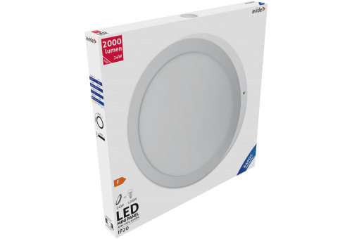 LED Luz de teto redonda que pode ser montada na parede Alu 24W CW