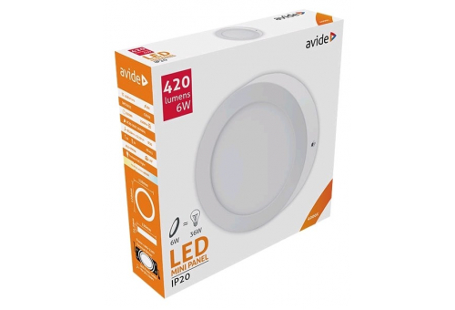 LED Luz de teto redonda que pode ser montada na parede Alu 6W NW