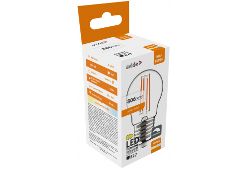 Avide LED Filament Mini Globe 5.9W E27 NW 4000K Dimmable