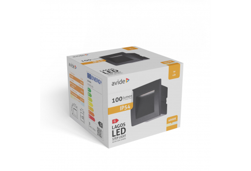 Lâmpada de escada exterior Encastrável Lagos LED 3W NW IP54 9cm