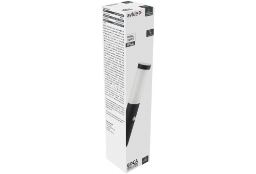 Lampă de perete 1xE27 cu senzor PIR IP44 Antracit Boca Avide