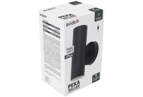 Candeeiro de parede exterior Peka 2xGU10 IP44 Antracite